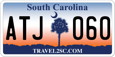 SC license plate ATJ060