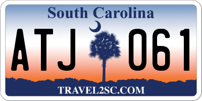 SC license plate ATJ061