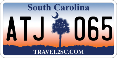 SC license plate ATJ065