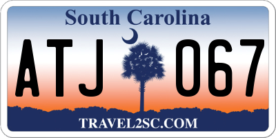 SC license plate ATJ067