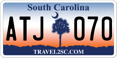 SC license plate ATJ070