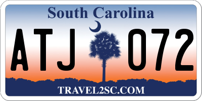 SC license plate ATJ072