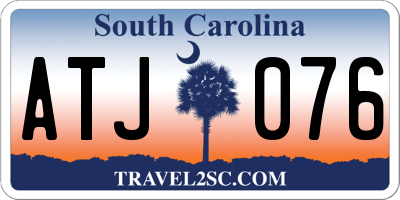 SC license plate ATJ076