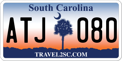 SC license plate ATJ080