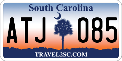 SC license plate ATJ085