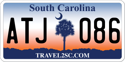 SC license plate ATJ086