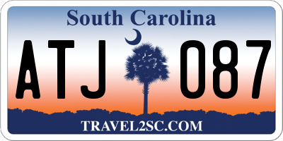 SC license plate ATJ087