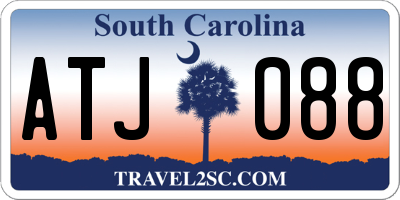 SC license plate ATJ088