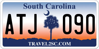 SC license plate ATJ090