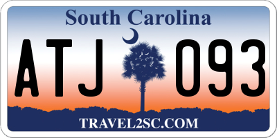 SC license plate ATJ093