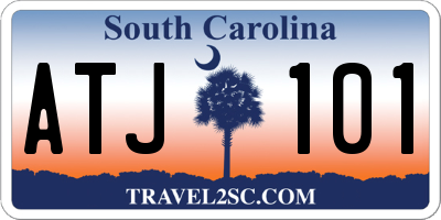 SC license plate ATJ101