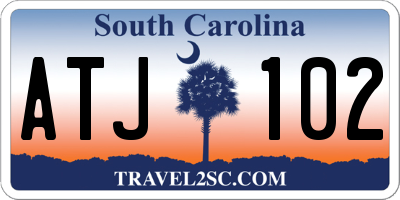 SC license plate ATJ102