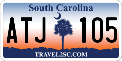 SC license plate ATJ105