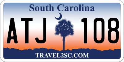 SC license plate ATJ108