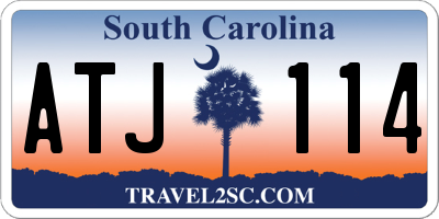 SC license plate ATJ114