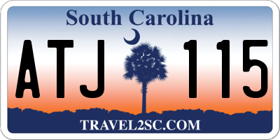 SC license plate ATJ115