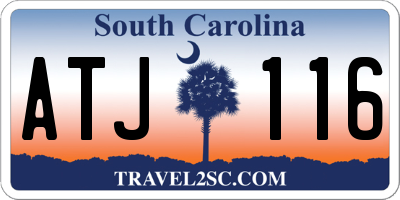 SC license plate ATJ116