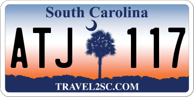 SC license plate ATJ117