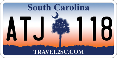 SC license plate ATJ118