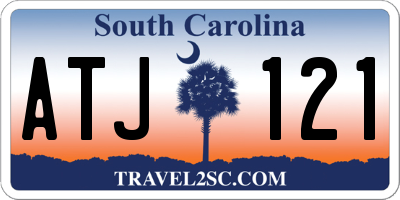 SC license plate ATJ121