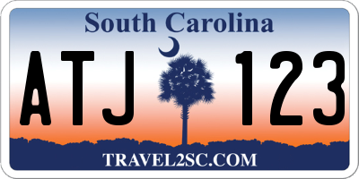 SC license plate ATJ123