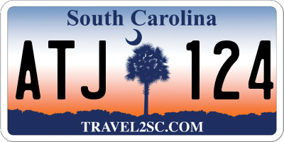 SC license plate ATJ124