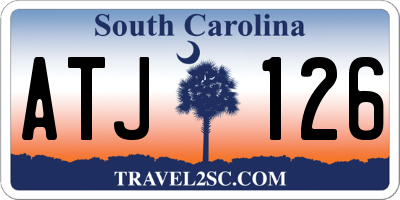 SC license plate ATJ126