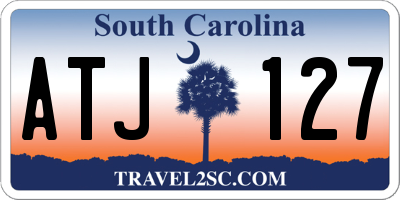 SC license plate ATJ127