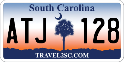SC license plate ATJ128