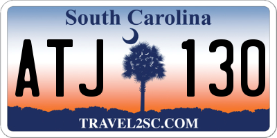 SC license plate ATJ130