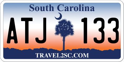 SC license plate ATJ133