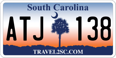 SC license plate ATJ138