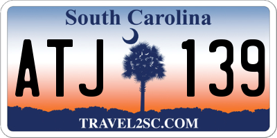 SC license plate ATJ139