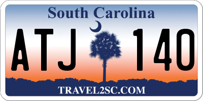 SC license plate ATJ140