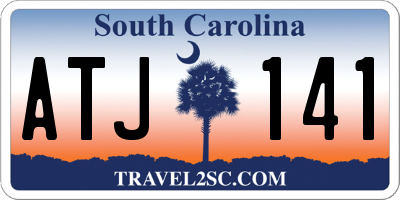 SC license plate ATJ141