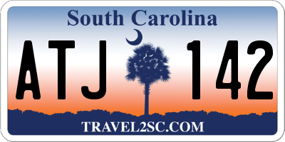 SC license plate ATJ142