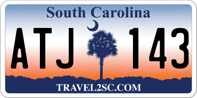 SC license plate ATJ143