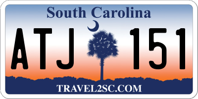 SC license plate ATJ151