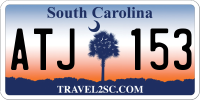SC license plate ATJ153
