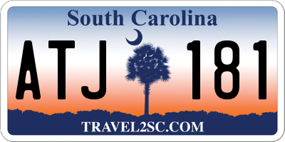SC license plate ATJ181