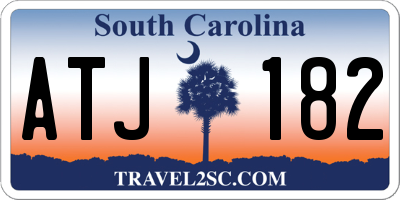 SC license plate ATJ182