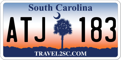 SC license plate ATJ183