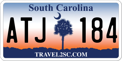 SC license plate ATJ184