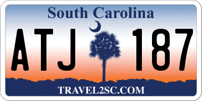 SC license plate ATJ187