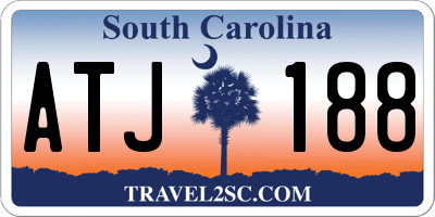 SC license plate ATJ188