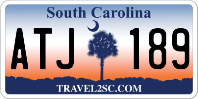 SC license plate ATJ189