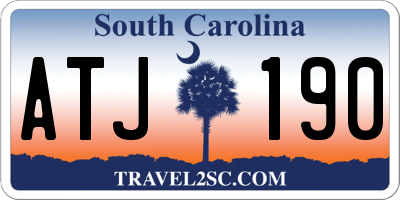 SC license plate ATJ190