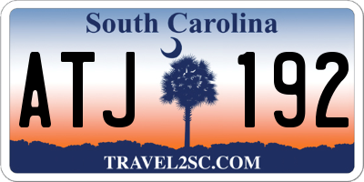 SC license plate ATJ192