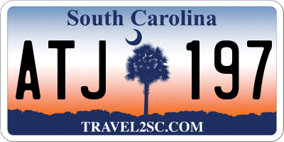SC license plate ATJ197