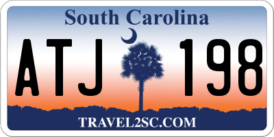 SC license plate ATJ198